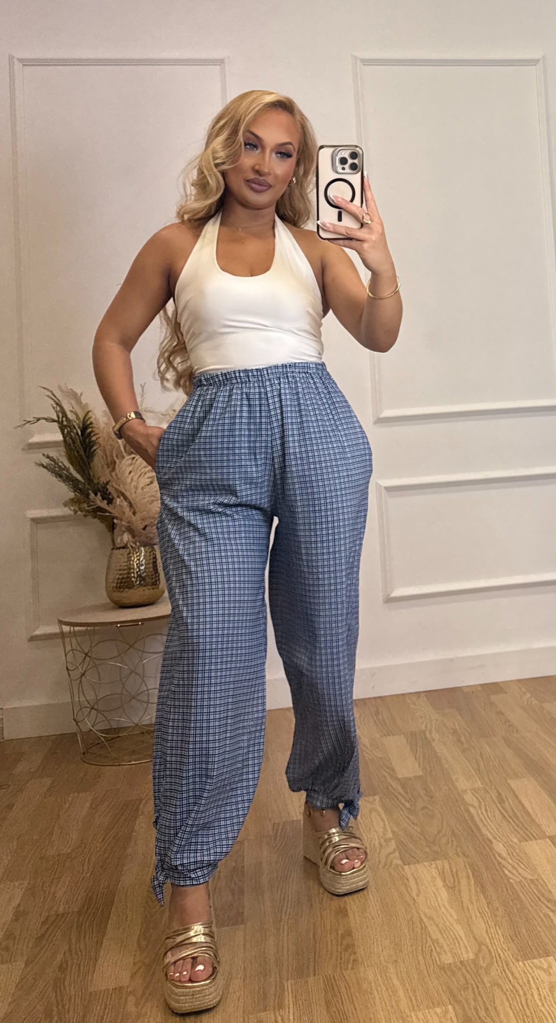 PANTALON VICHY LAZO