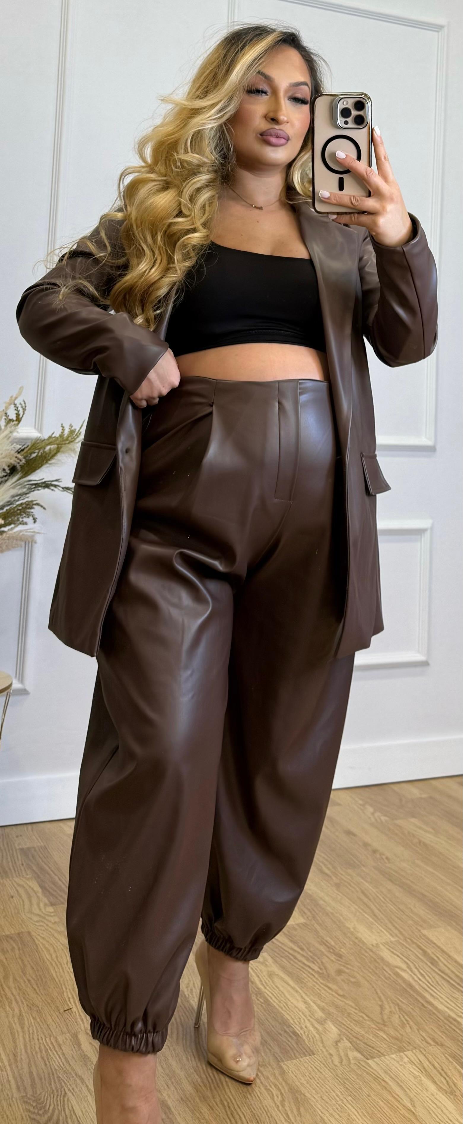 Pantalon Cuero Oversize